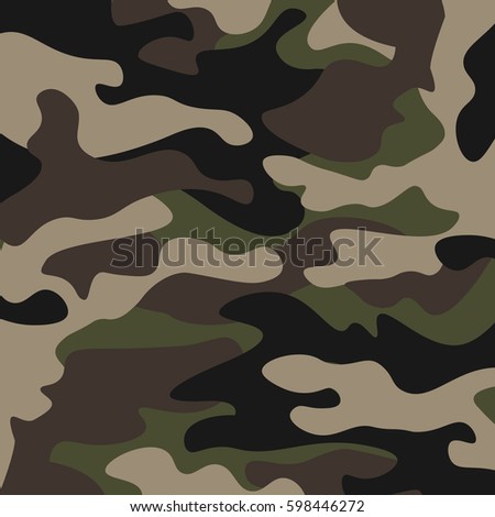  Camouflage Pattern Background Seamless Vector Illustration 