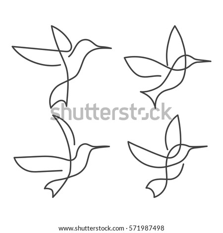 Flying bird continuous line drawing elements stock vector 571987498 shutterstock Flying bird continuous line drawing elements stock vector 571987498 shutterstock