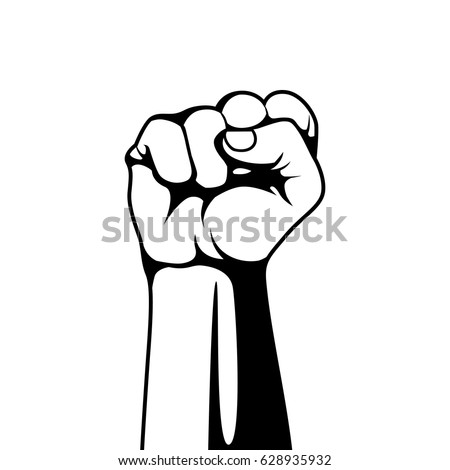 Sketch Drawing Fist Hand Gesture Stock Vector 401338615 - Shutterstock