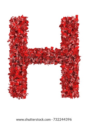 H Red Letter White Stock Images, Royalty-Free Images & Vectors ...