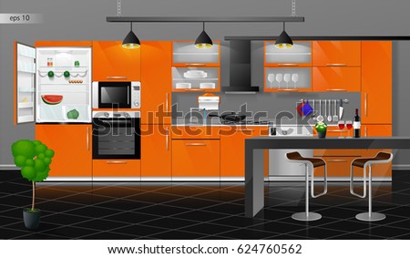 vector illustration on gray wall kitchen stock vector 405376144 vector illustration on gray wall kitchen stock vector 405376144