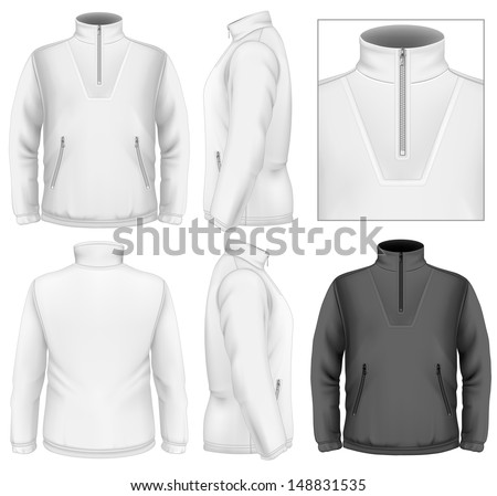 Download Photorealistic Vector Illustration Mens Fleece Sweater ...