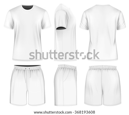 Download Mens Short Sleeve Tshirt Sport Shorts Stock Vector ...