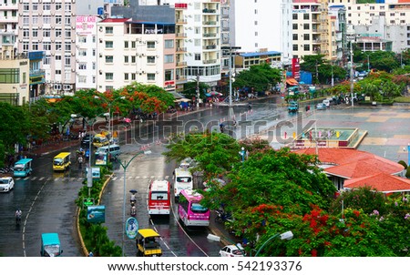 HAI PHONG, VIETNAM, June 19, 2016 the town, Cat Ba Bay, the coastal city of Hai Phong, Vietnam