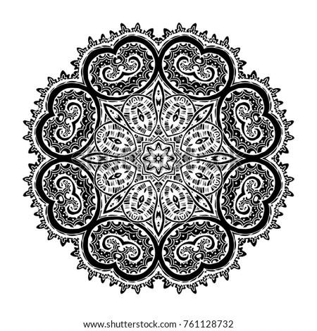 Mehndi Indian Henna Tattoo Pattern Background Stock Vector 279408131 ...