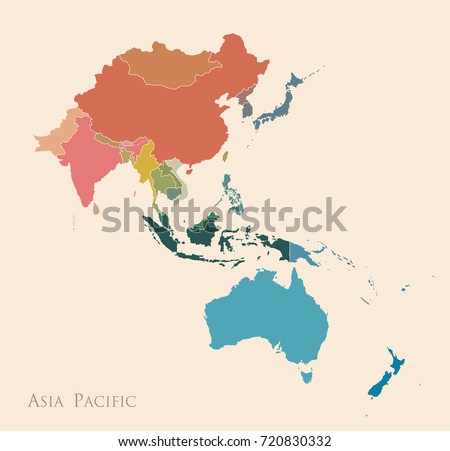 Maps Of Asia Pacific Colour 27
