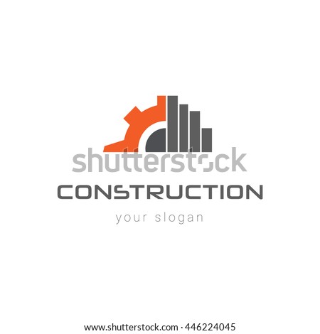 Construction Logo Template Stock Vector 446224045 - Shutterstock