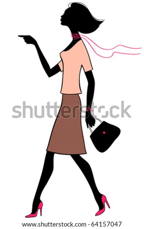 Woman Scarf Stock Vectors & Vector Clip Art | Shutterstock