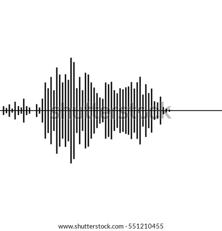 Sound Wave Vector Stock Vector 551210455 - Shutterstock