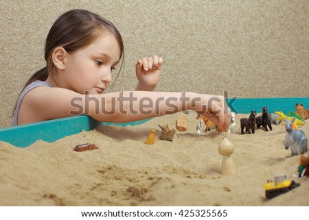 sand therapy child playing toy sand stock photo 425325565 shutterstock child works child play
