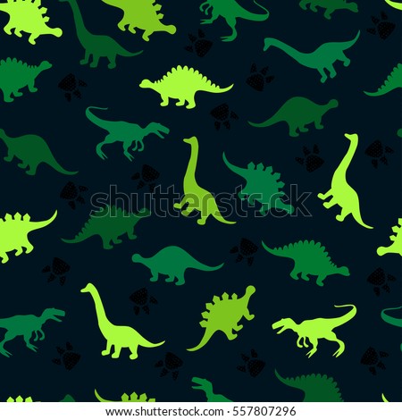 Cute kids pattern for girls and boys. Colorful dinosaurs on the abstract grunge background create a fun cartoon drawing. The background is made in neon colors. Urban backdrop for textile and fabric.