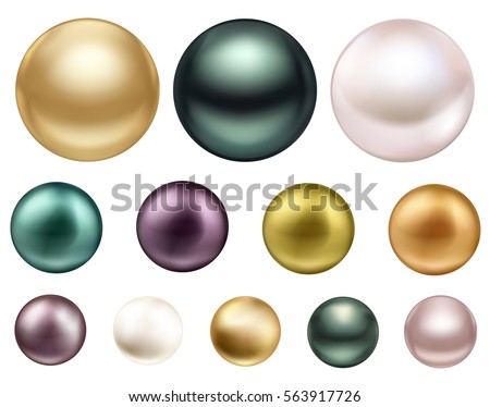Large colored jewelry pearl with glitter
Sea pearls. Big black, white and gold pearls