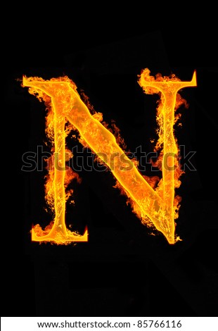 Fire Font Letter K On Dark Stock Illustration 60039449 - Shutterstock
