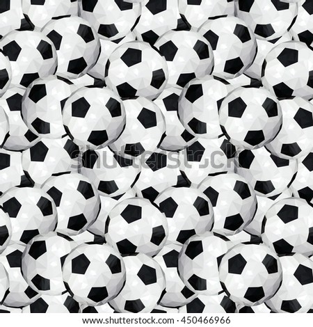 Polygon Surround Soccer Ball Painted Colors Stock Vector 437669407 ...