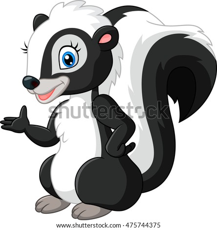 Skunk Cartoon Stock Illustration 475744375 - Shutterstock