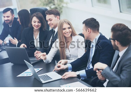 business colleagues conference meeting room during stock photo company meeting