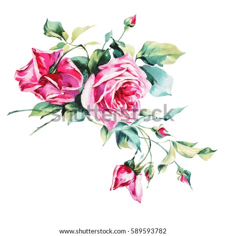 Watercolor Flower Bunches Stock Images, Royalty-Free Images & Vectors ...