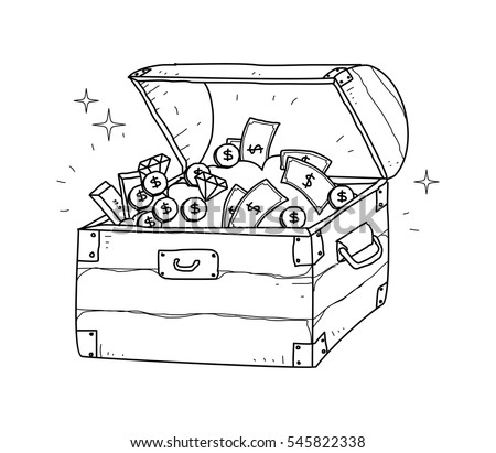 treasure chest doodle