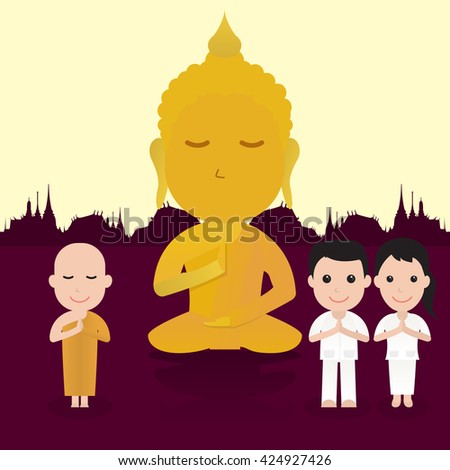 Lord Buddhas First Sermon Front Wheel Stock Vector 422297914 - Shutterstock