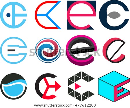 letter e design logo template stock vector 477612208 shutterstock letter e designs