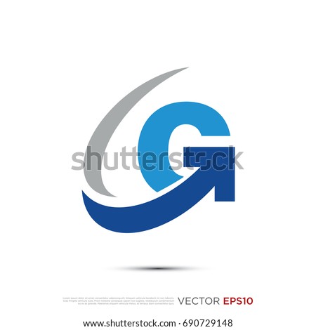 pictograph alphabet logotype letter g arrow stock vector hd royalty letter g designs