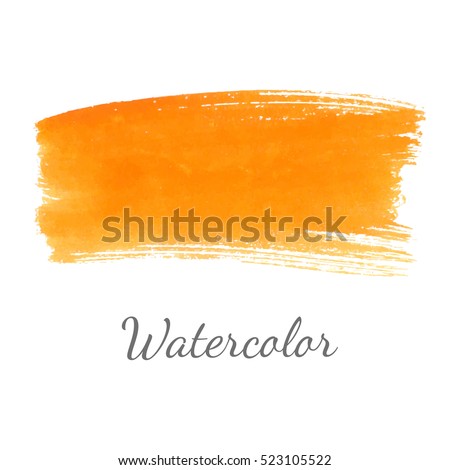 Abstract watercolor brush strokes painted background. Texture paper. Vector illustration.