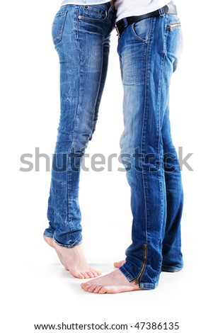 Young Barefoot Jeans Woman Stock Photos, Images, & Pictures | Shutterstock