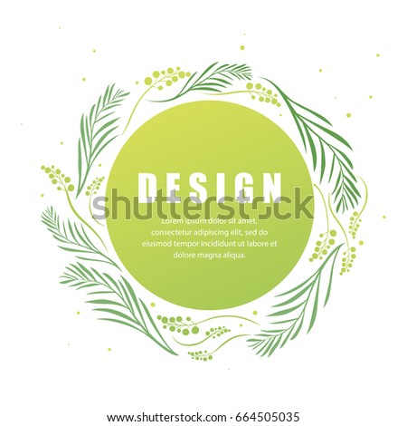 Vector Floral Abstract Leaf Background Design Modern Nature Template For Banner Flyer Card Vector Floral Abstract Leaf Background Design Modern Nature Template For Banner Flyer Card