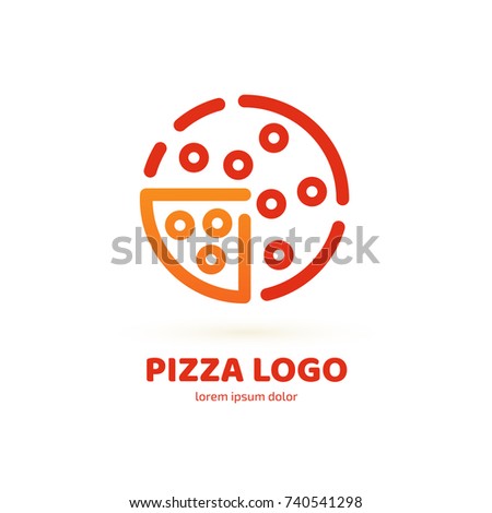 logo design abstract italian food vector stock vector 740541298