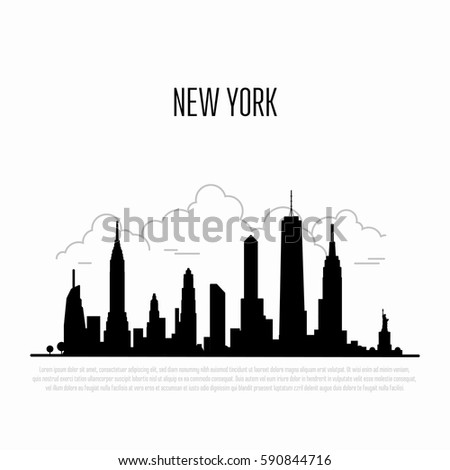 New York Silhouette Stock Images, Royalty-Free Images & Vectors