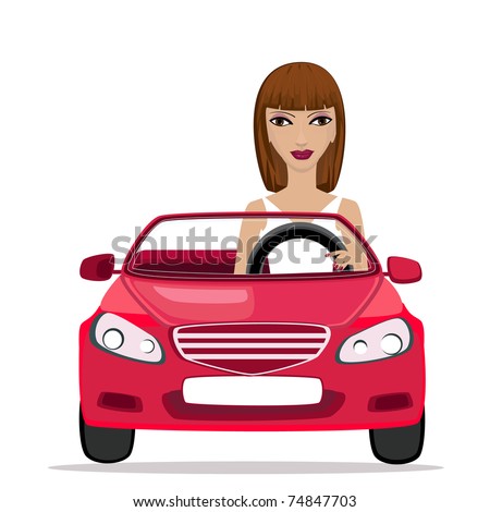 Young Beautiful Car Driving Girl Stock Images, Royalty-Free Images ...