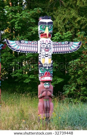 Detail Native American Totem Pole Stock Photo 126019064 - Shutterstock