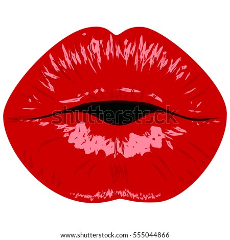 Valentines day logo.Love,sexy,intimacy and kiss.Red kissing cartoon sexy lips isolated icons for party.Valentines day,love,wedding card, background,banner.vector illustration.8 March Women's Day