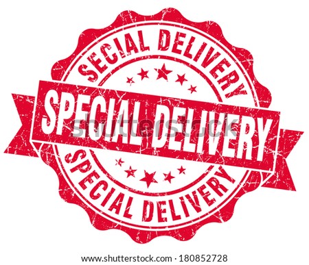 Special Delivery Red Grunge Stamp Stock Illustration 180852728 ...