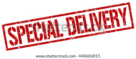 Special Delivery Stampstampsignspecialdelivery Stock Vector 440606815 ...