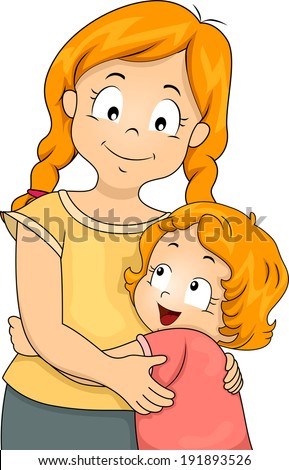 Stock Images similar to ID 119531281 - illustration of a big sister...