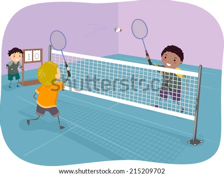 Cartoon badminton Stock Photos, Images, & Pictures | Shutterstock