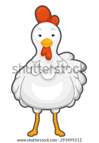 Yellow Chicken Stock Vector 67012966 - Shutterstock