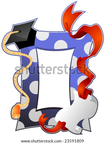 Graduation Frame Vector Stock Vector 23591809 - Shutterstock