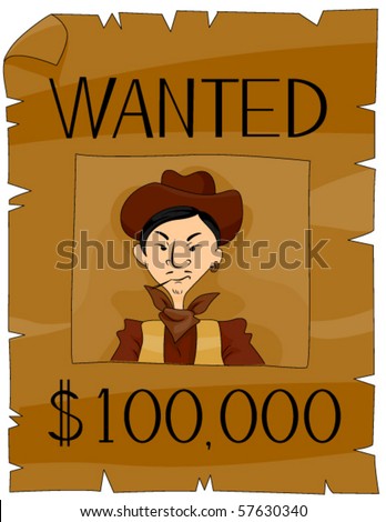 Cartoon Wanted Poster Stock Images, Royalty-Free Images & Vectors ...