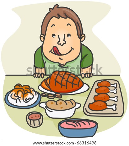 Cartoon Eating Food Stock Images, Royalty-Free Images & Vectors