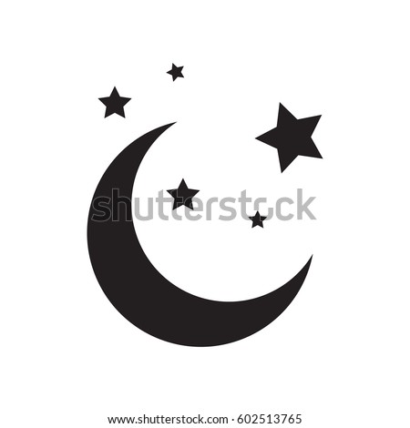 Moon Icon Stock Vector 602513765 - Shutterstock