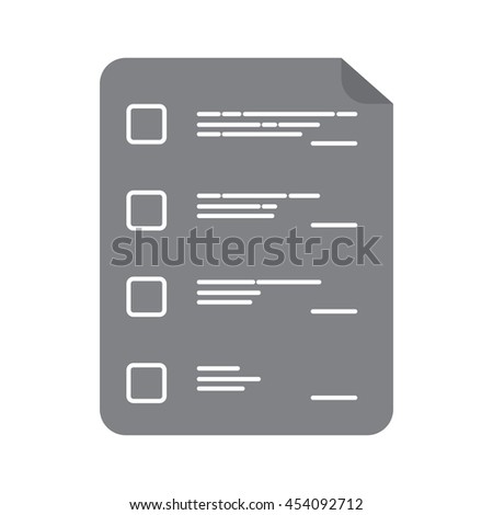Check List Icon Stock Vector 454092712 - Shutterstock
