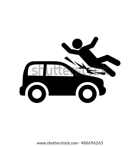 Car Accident Icon Illustration Isolated Vector Stock ...