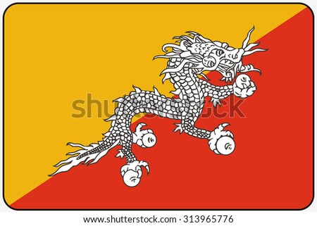 Sovereign State Flag Country Bhutan Official Stock Vector 234930091 ...