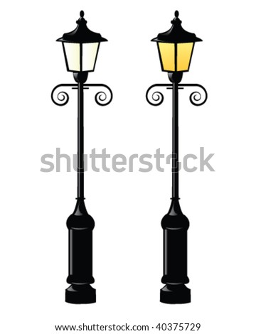 Street Lamps Stock Vector 40375729 - Shutterstock