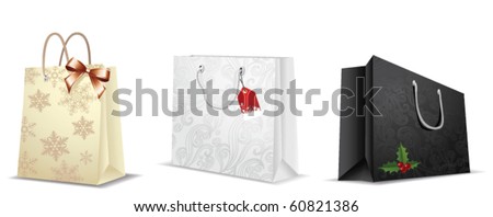 christmas shopping bags