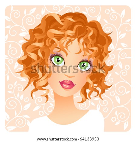 Hairstyles Illustration Twelve Hairstyles Stock Vector 64147336