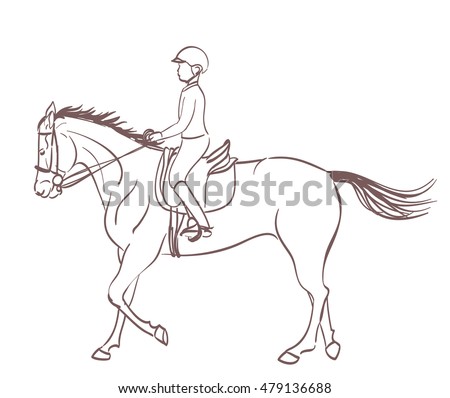 Boy Riding Horse Eques...