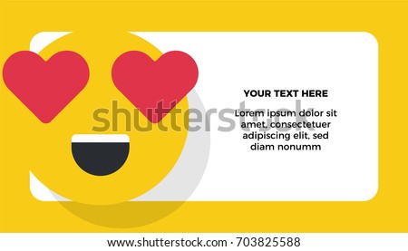 emoji box vector Heart Vector Face Vector Stock Emoji Illustration Eyes